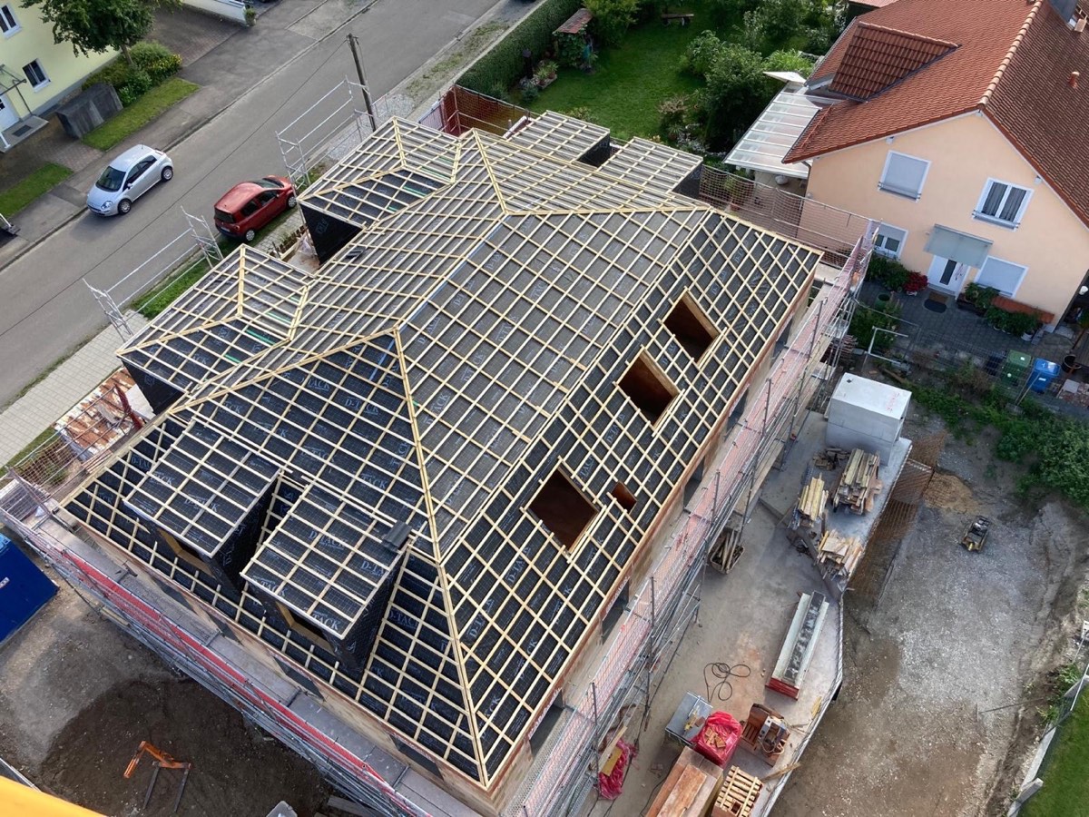 Walmdach-Konstruktion