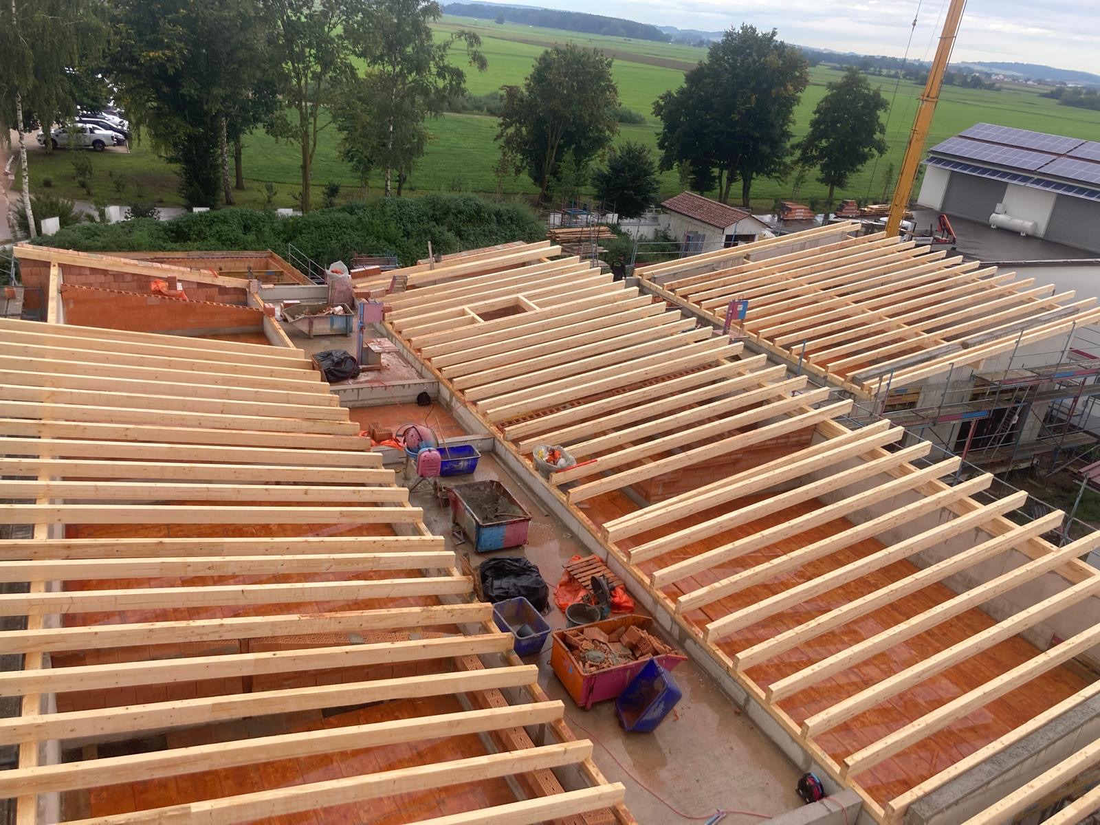 Lattung vor Eindeckung