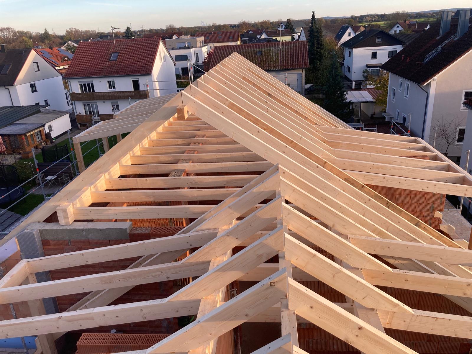 Frühmorgens auf der Baustelle