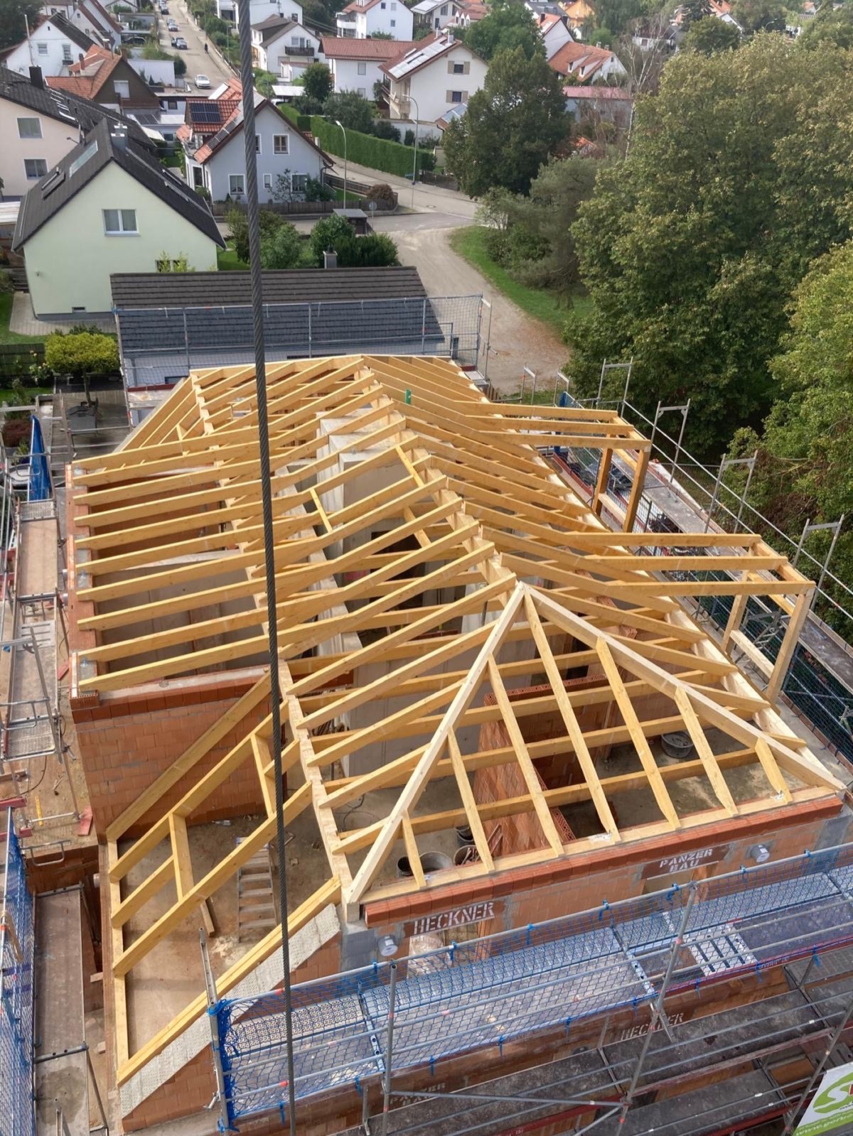 Holzständerbauweise Gewerbehalle 🏭